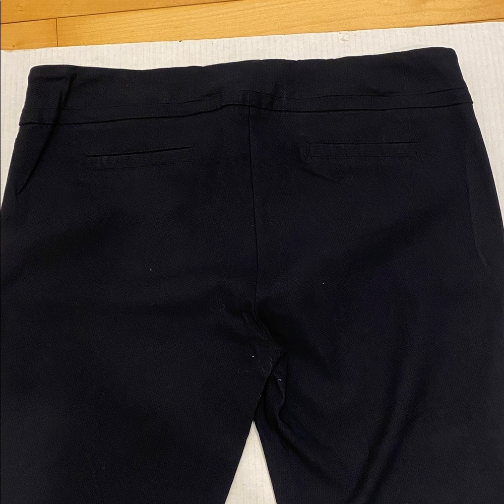 Dalia Black textured Pull-on stretchy Pants Size 16 - Picture 7 of 11